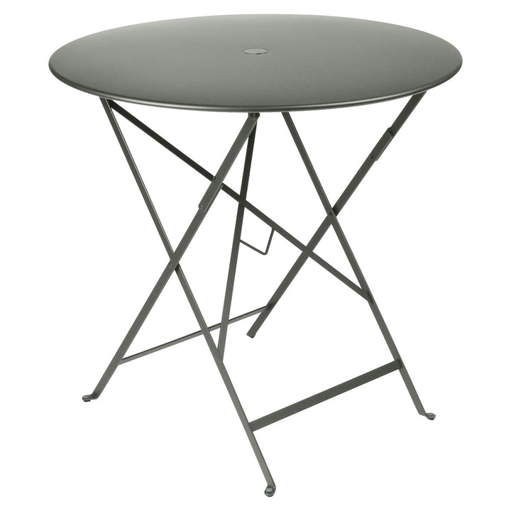 Bistro Round Folding Table - 30" w/Umbrella Hole - Fermob - Outdoor Furniture - Rosemary - HORNE
