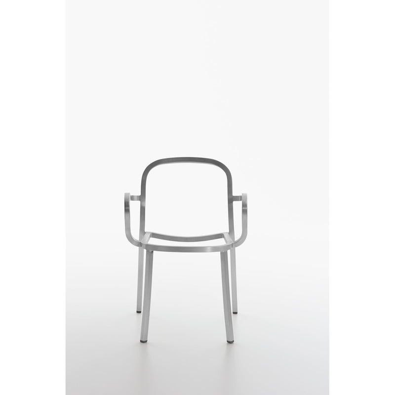1 Inch Armchair - Emeco - Chairs - Hand - brushed Aluminum - Sand - HORNE