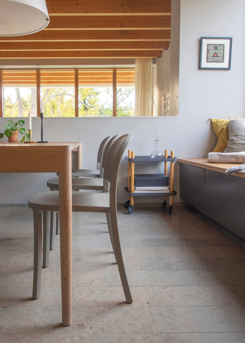 1 Inch Reclaimed Stacking Chair - Emeco Chairs - Sand - HORNE