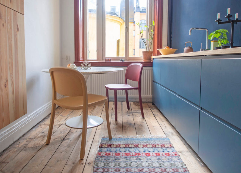 1 Inch Reclaimed Stacking Chair - Emeco Chairs - Sand - HORNE