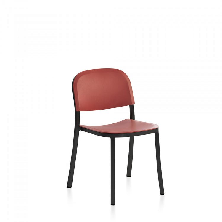 1 Inch Side Chair - Emeco - Chairs - Hand - brushed Aluminum - Sand - HORNE