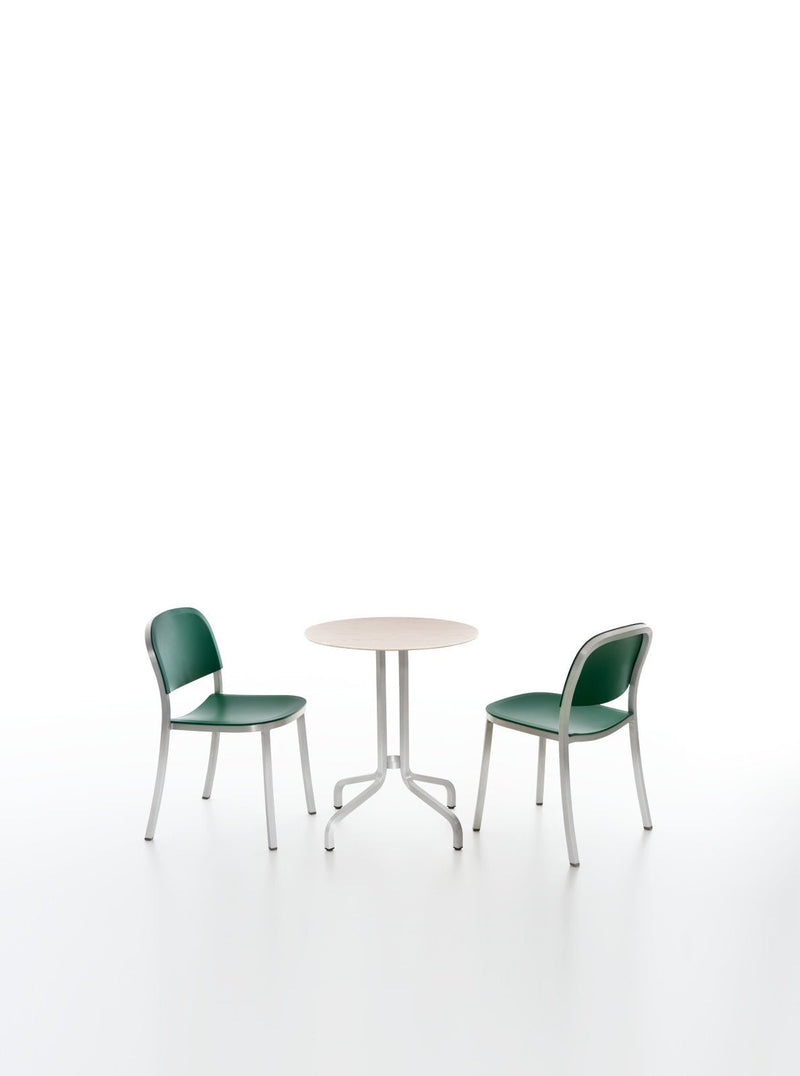 1 Inch Side Chair - Emeco - Chairs - Hand - brushed Aluminum - Sand - HORNE