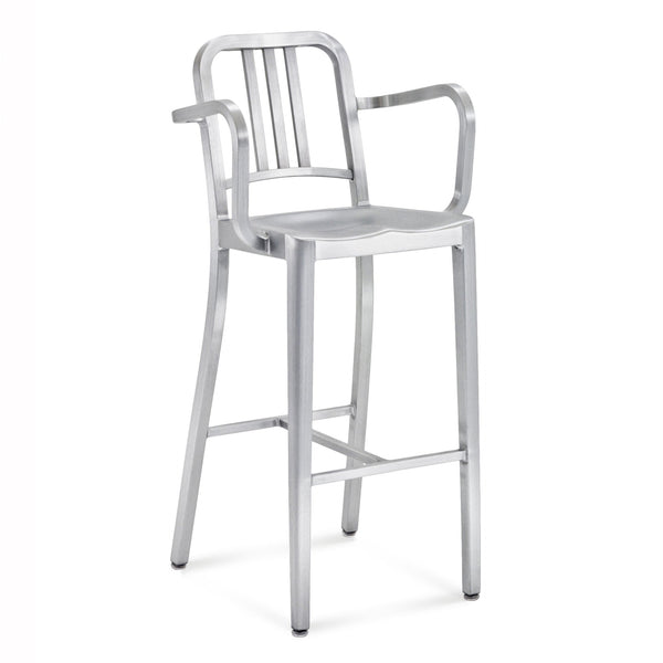 1006 Navy Barstool With Arms