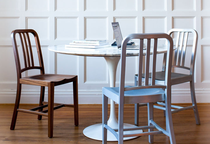 1006 Navy Chair - Emeco - Chairs - Polished - HORNE