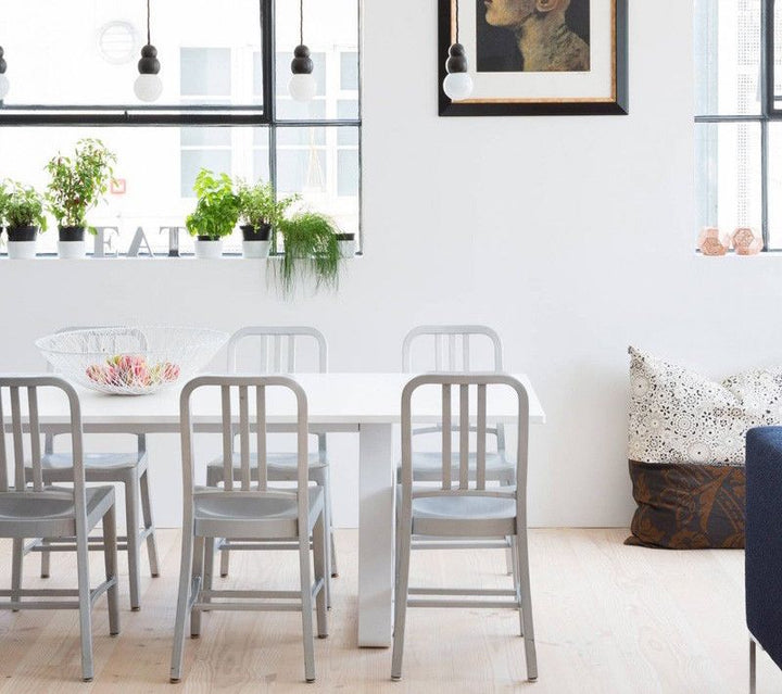 1006 Navy Chair - Emeco - Chairs - Polished - HORNE