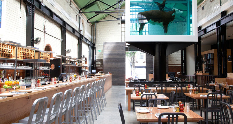 1006 Navy Counter Stool - Emeco - Stools + Benches + Ottomans - Brushed - HORNE