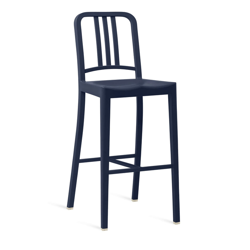 111 Navy Barstool - Emeco - Stools + Benches + Ottomans - Red - HORNE