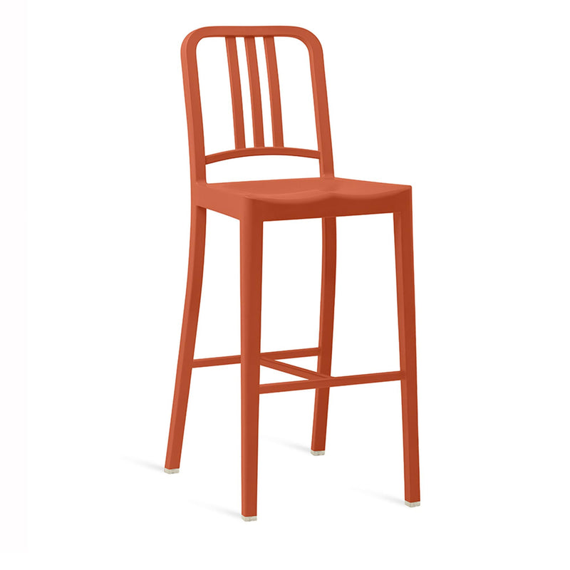 111 Navy Barstool - Emeco - Stools + Benches + Ottomans - Red - HORNE