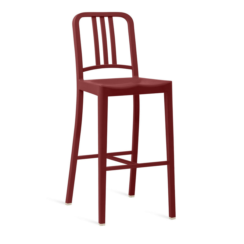 111 Navy Barstool - Emeco - Stools + Benches + Ottomans - Red - HORNE