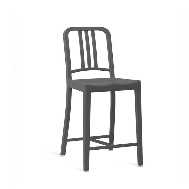 111 Navy Counter Stool - Emeco - Stools + Benches + Ottomans - Charcoal - HORNE