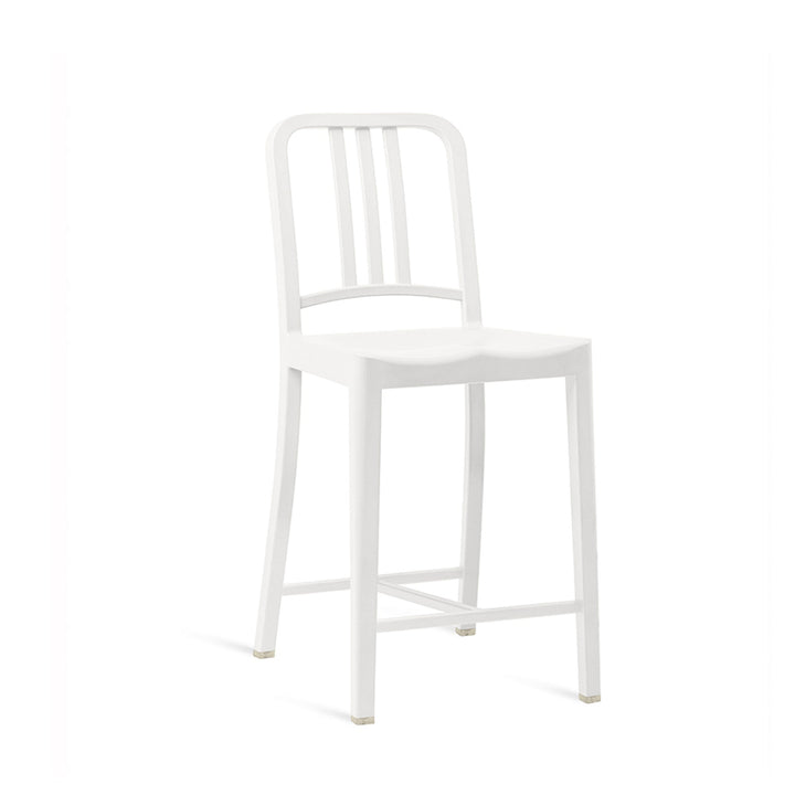 111 Navy Counter Stool - Emeco - Stools + Benches + Ottomans - Snow - HORNE