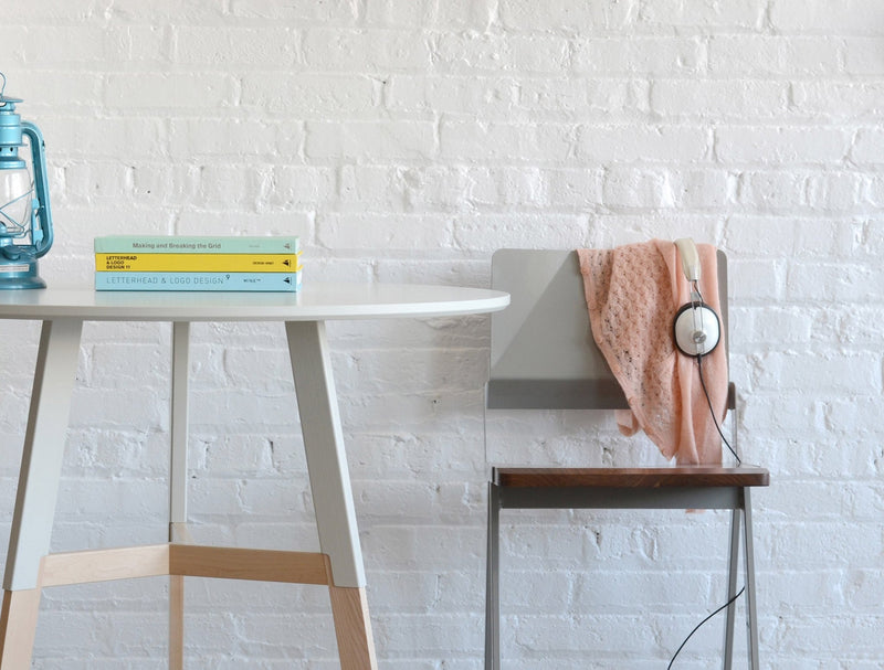 1/2 Nelson Cafe Table - Misewell - Tables + Desks - Maple/White - HORNE