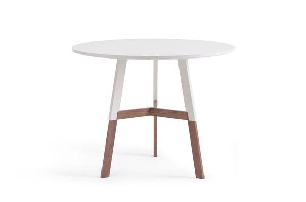 1/2 Nelson Cafe Table - Misewell - Tables + Desks - Walnut/White - HORNE