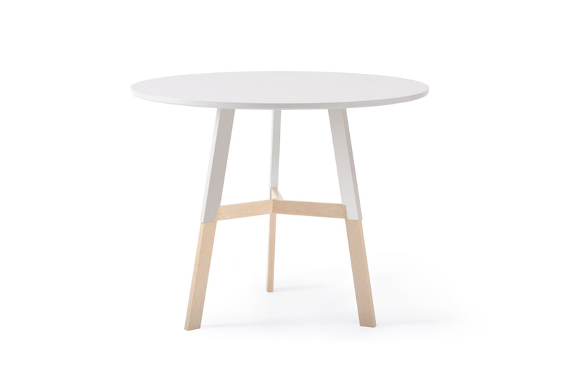 1/2 Nelson Cafe Table - Misewell - Tables + Desks - Maple/White - HORNE