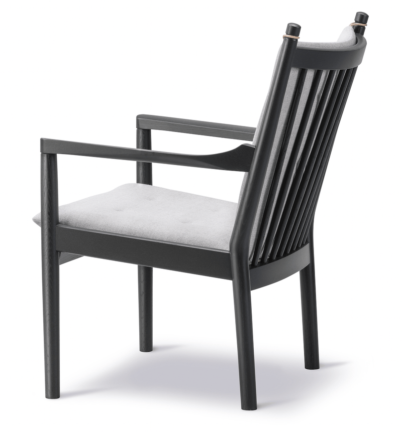 1788 Easy Chair - Black Lacquered Oak - Fredericia - Chairs - Omni 301 Leather - HORNE
