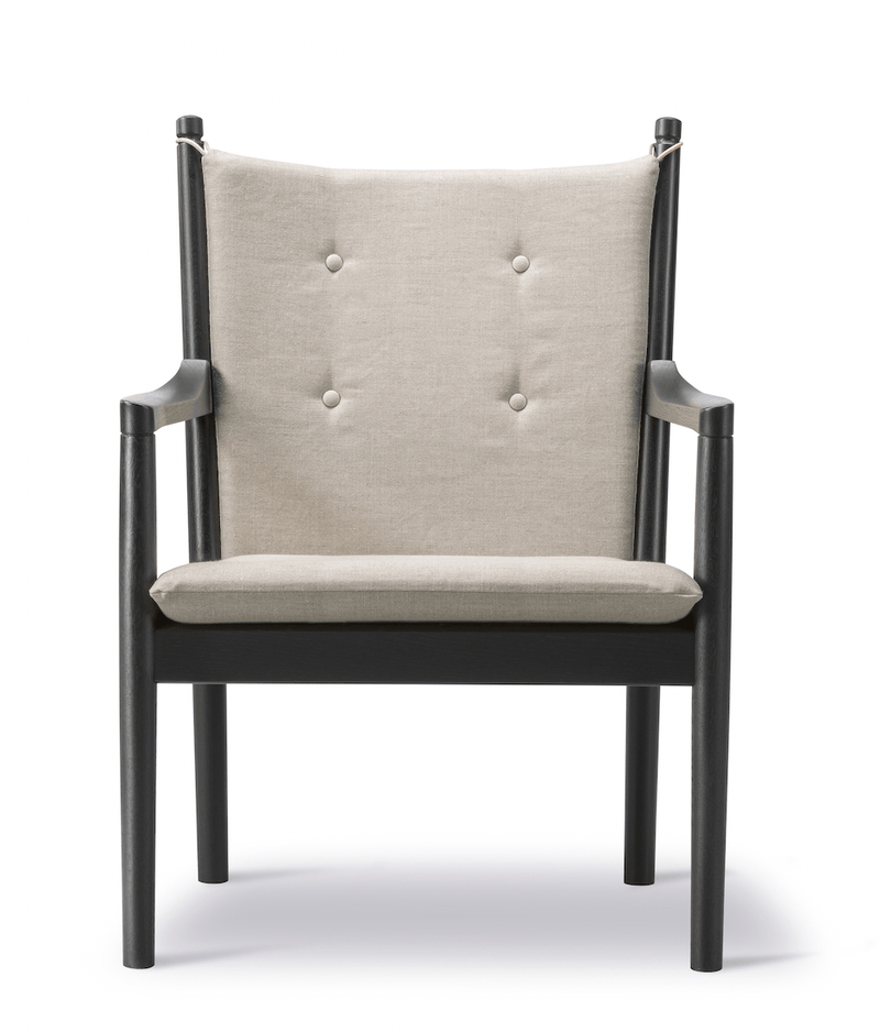 1788 Easy Chair - Black Lacquered Oak - Fredericia - Chairs - Omni 301 Leather - HORNE