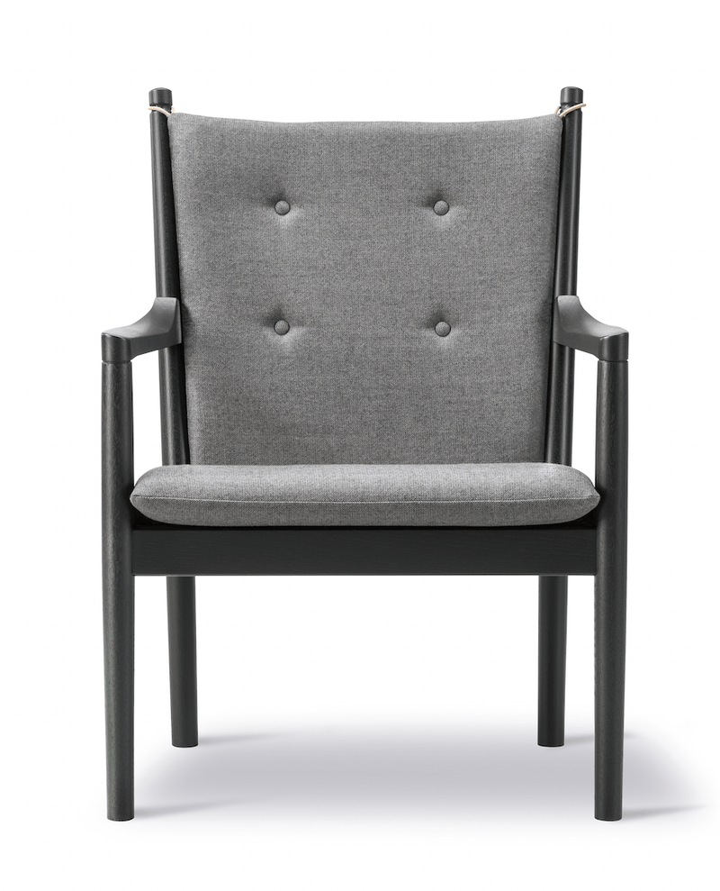 1788 Easy Chair - Black Lacquered Oak - Fredericia - Chairs - Omni 301 Leather - HORNE