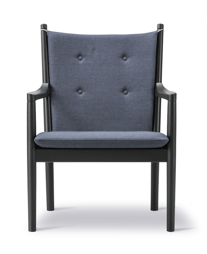 1788 Easy Chair - Black Lacquered Oak - Fredericia - Chairs - Capture 5201 Fabric - HORNE