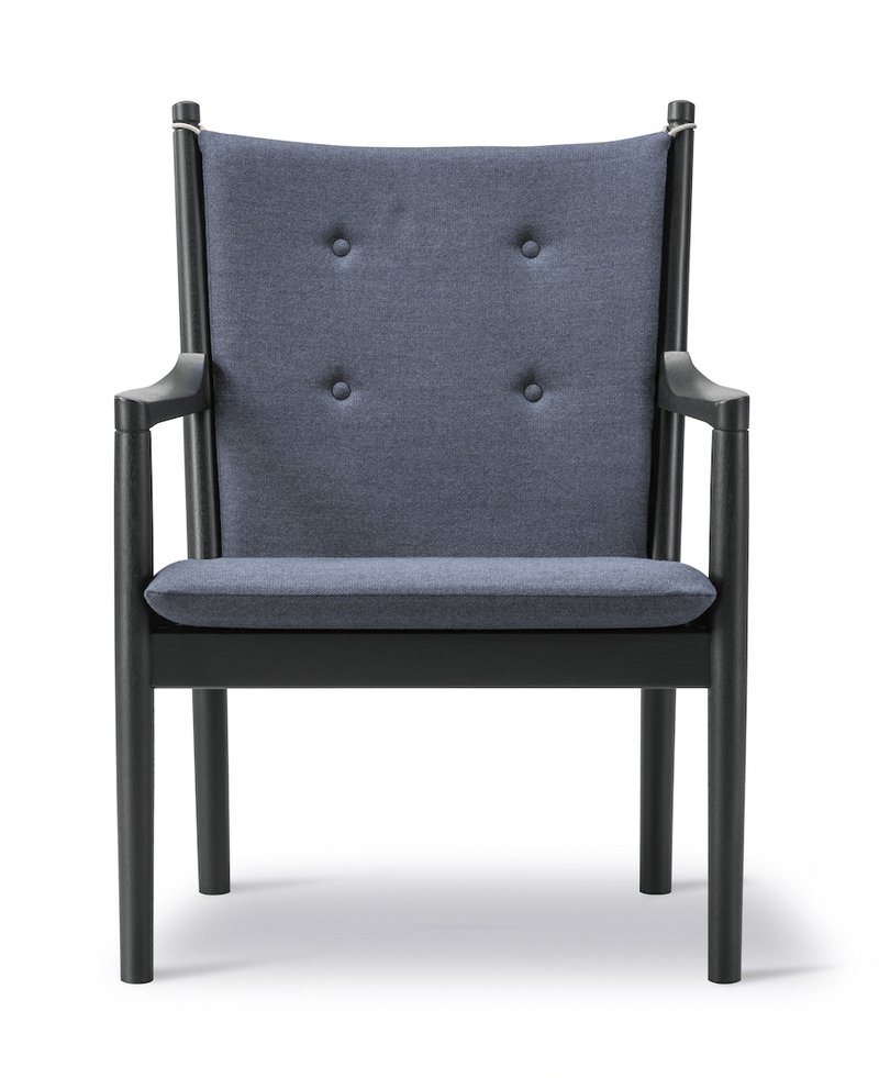 1788 Easy Chair - Black Lacquered Oak - Fredericia - Chairs - Omni 301 Leather - HORNE