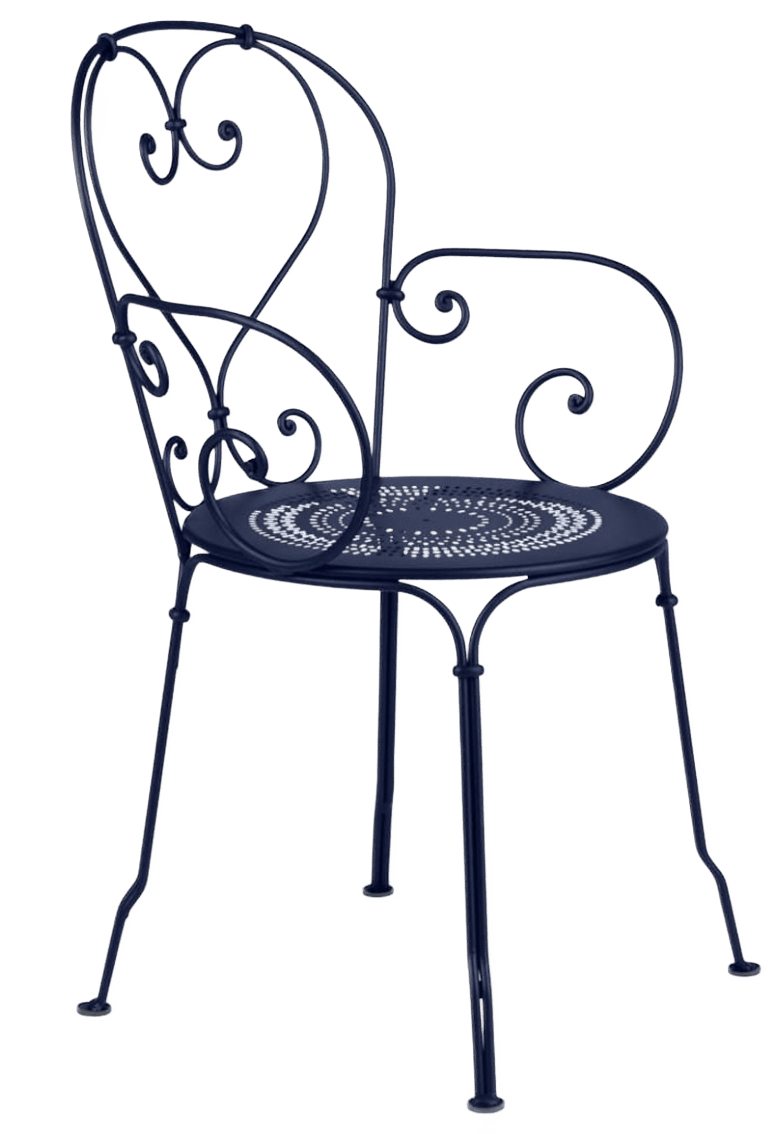 1900 Armchair - Set of 2 - Fermob - Outdoor Furniture - Black Cherry - HORNE