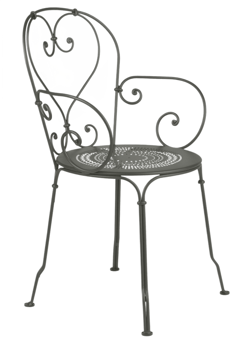 1900 Armchair - Set of 2 - Fermob - Outdoor Furniture - Black Cherry - HORNE