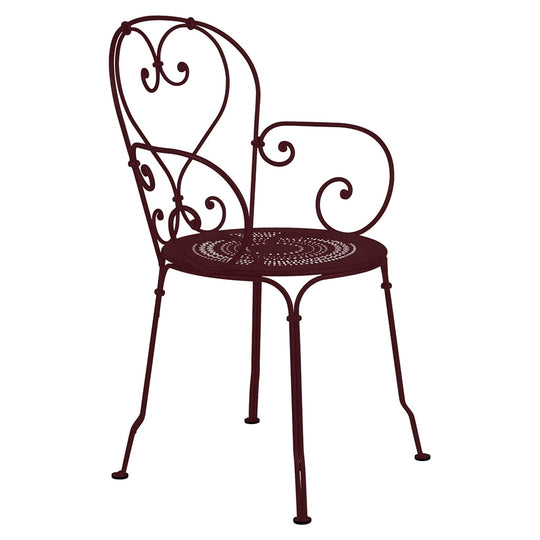 1900 Armchair - Set of 2 - Fermob - Outdoor Furniture - Black Cherry - HORNE