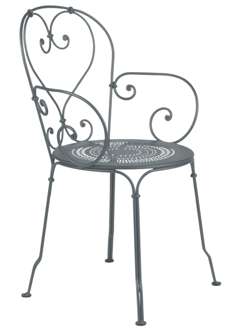 1900 Armchair - Set of 2 - Fermob - Outdoor Furniture - Black Cherry - HORNE