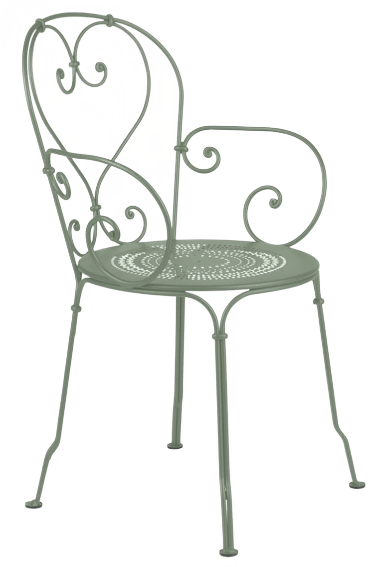 1900 Armchair - Set of 2 - Fermob - Outdoor Furniture - Black Cherry - HORNE