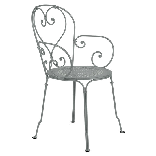 1900 Armchair - Set of 2 - Fermob - Outdoor Furniture - Lapilli Grey - HORNE
