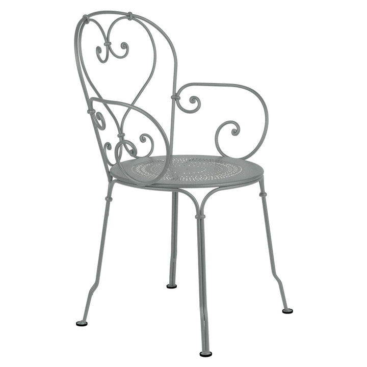 1900 Armchair - Set of 2 - Fermob - Outdoor Furniture - Lapilli Grey - HORNE