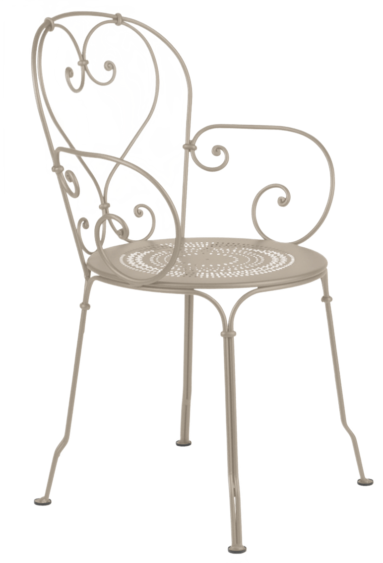 1900 Armchair - Set of 2 - Fermob - Outdoor Furniture - Black Cherry - HORNE