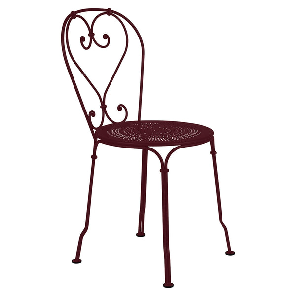 1900 Chair - Set of 2 - Fermob - Outdoor Furniture - Black Cherry - HORNE