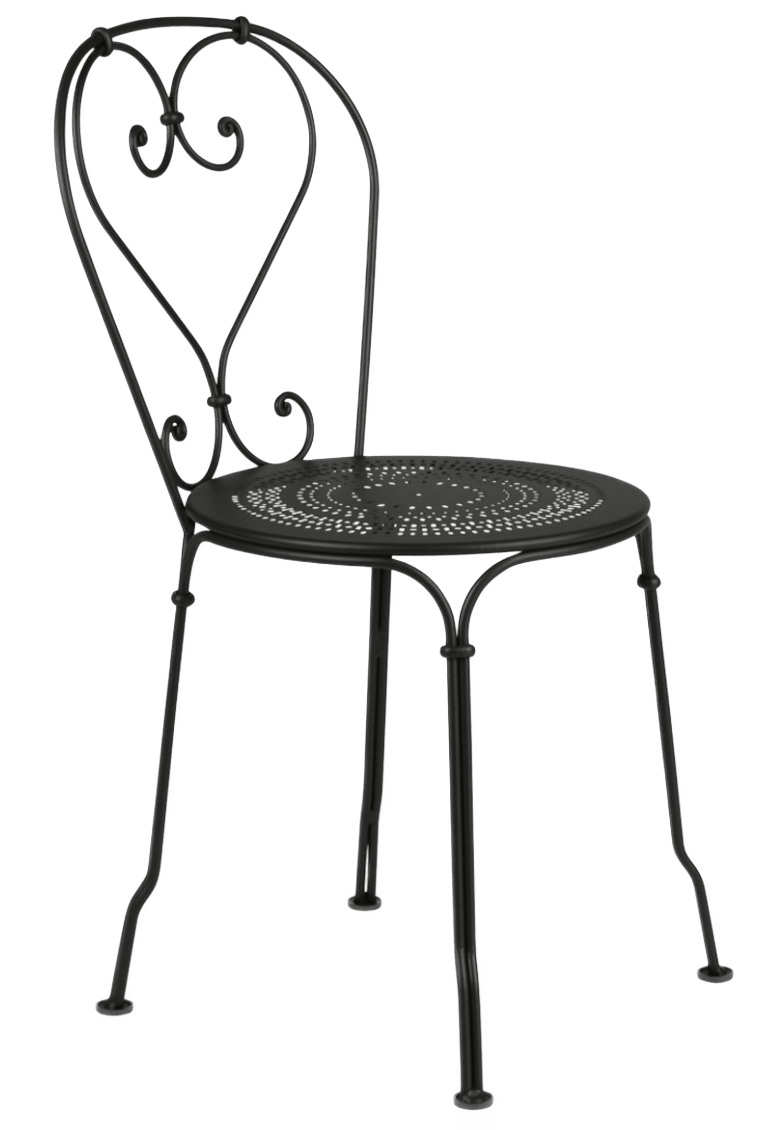 1900 Chair - Set of 2 - Fermob - Outdoor Furniture - Black Cherry - HORNE