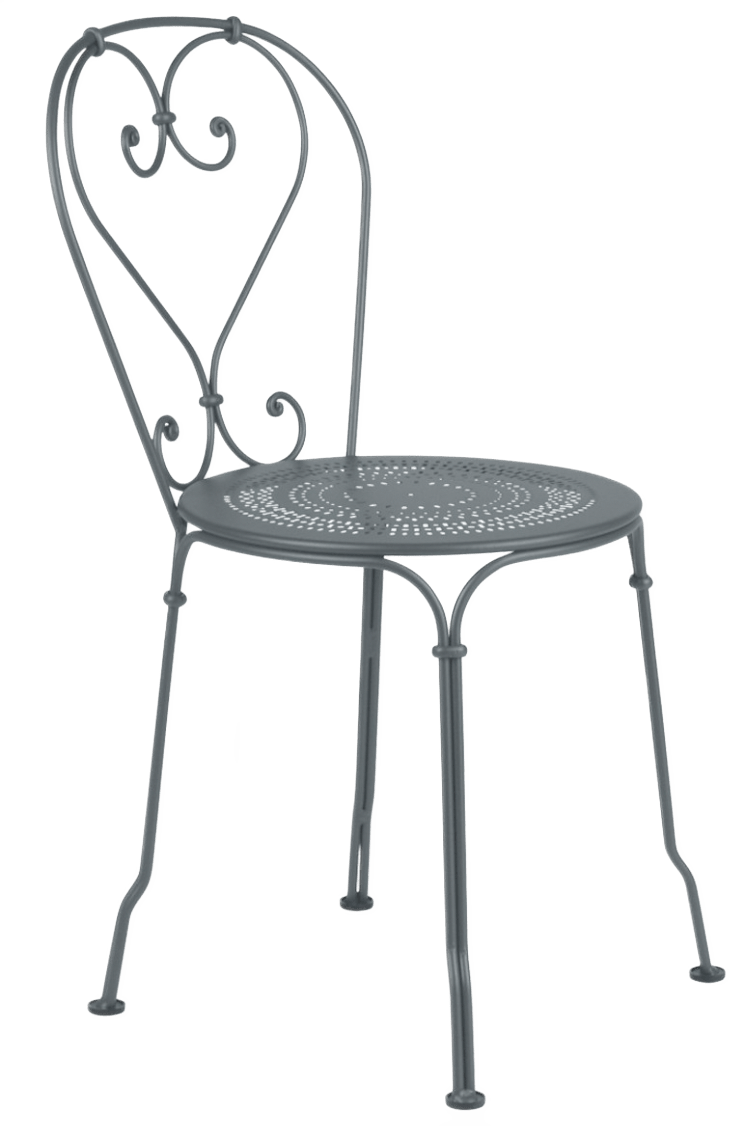 1900 Chair - Set of 2 - Fermob - Outdoor Furniture - Black Cherry - HORNE