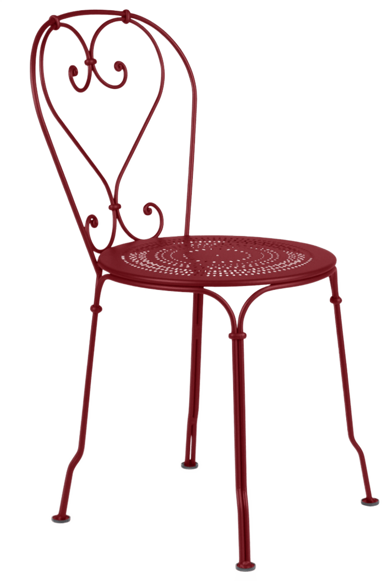 1900 Chair - Set of 2 - Fermob - Outdoor Furniture - Black Cherry - HORNE