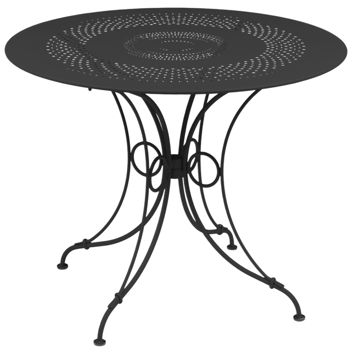 1900 Round Table - Fermob - Outdoor Furniture - 38" Diameter - Nutmeg - HORNE