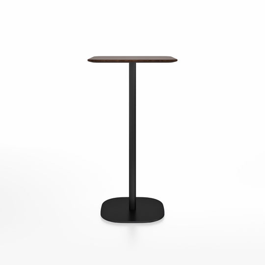 2 Inch Bar Table - 24" x 30" Rectangular - Emeco - Tables - Walnut - Black Powder Coated - HORNE