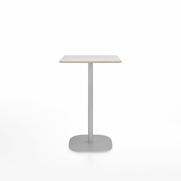 2 Inch Counter Table - 24" x 30" Rectangular - Emeco - Tables - White Laminate Plywood - Hand Brushed - HORNE