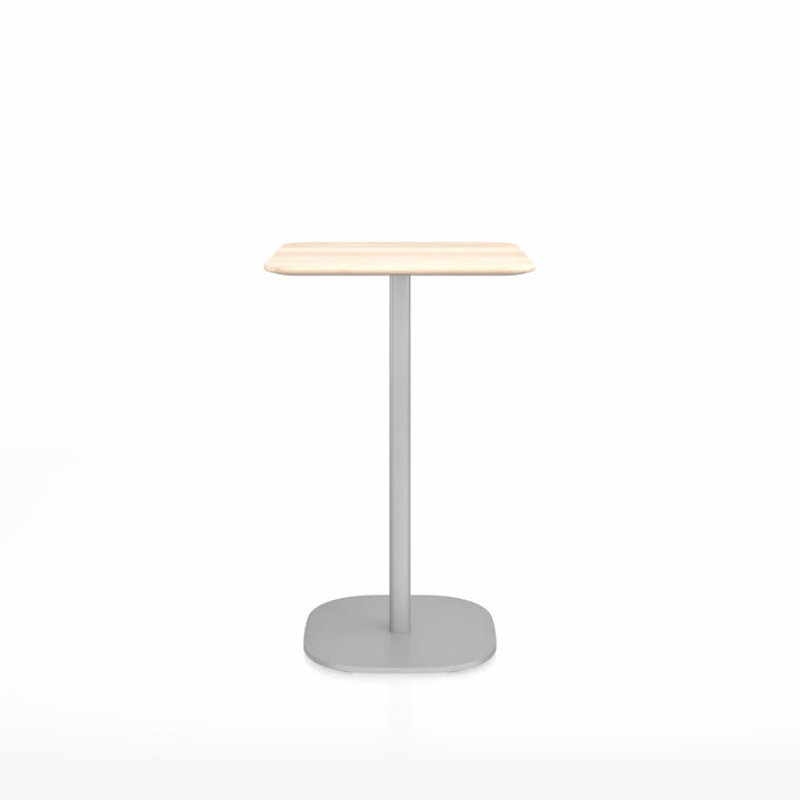 2 Inch Counter Table - 24" x 30" Rectangular - Emeco - Tables - Accoya - Hand Brushed - HORNE