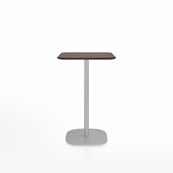 2 Inch Counter Table - 24" x 30" Rectangular - Emeco - Tables - Walnut - Hand Brushed - HORNE