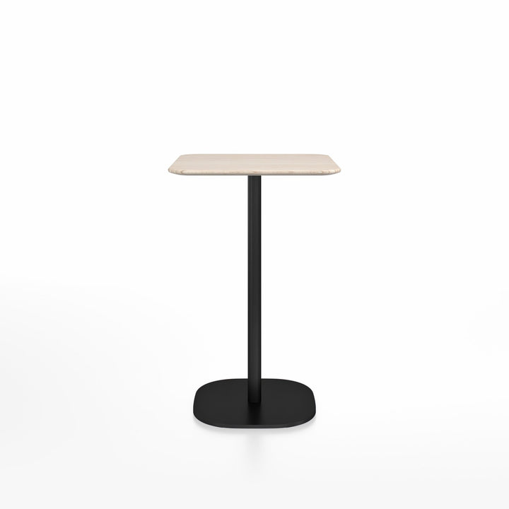 2 Inch Counter Table - 24" x 30" Rectangular - Emeco - Tables - Ash - Black Powder Coated - HORNE