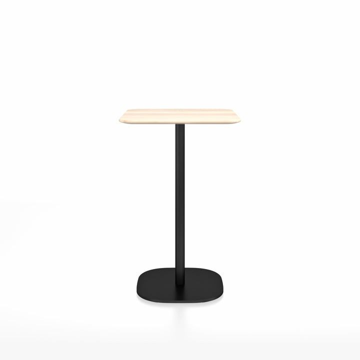 2 Inch Counter Table - 24" x 30" Rectangular - Emeco - Tables - Accoya - Black Powder Coated - HORNE