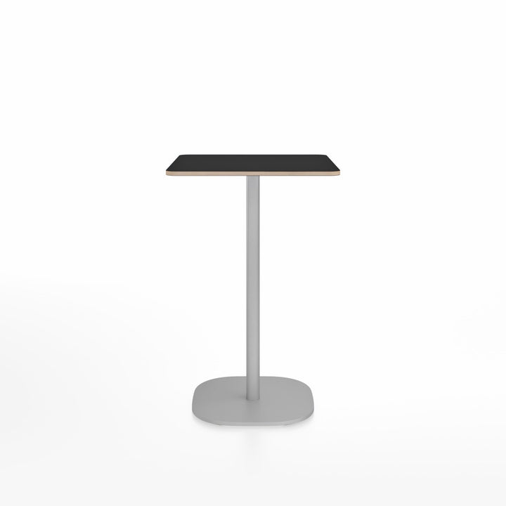 2 Inch Counter Table - 24" x 30" Rectangular - Emeco - Tables - Black Laminate Plywood - Hand Brushed - HORNE