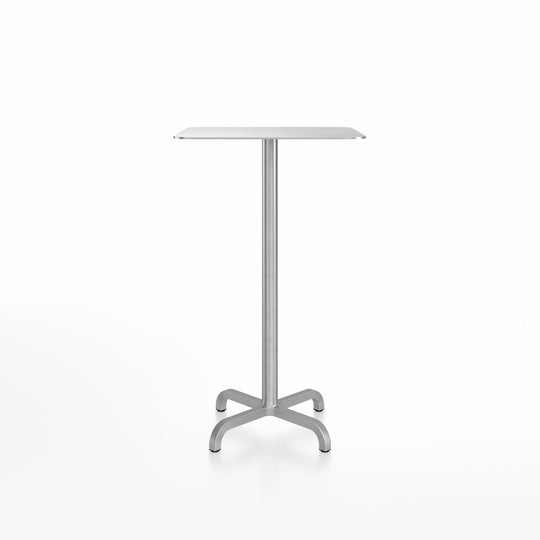 20 - 06 Bar Table - 24" x 30" Rectangular - Emeco - Tables - Aluminum - Hand Brushed - HORNE