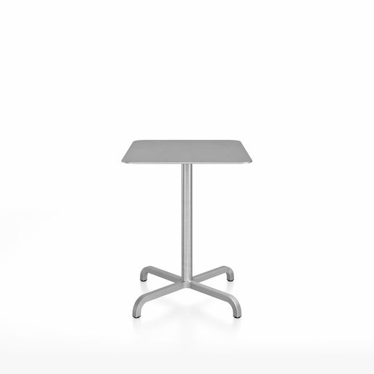 20 - 06 Café Table - 24" x 30" Rectangular - Emeco - Tables - Aluminum - Hand Brushed - HORNE