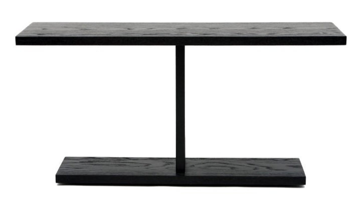 2020 Console Table - Artless - Sideboards + Cabinets - 48"W x 18"D x 24"H - Black Oak + Matte Black - HORNE