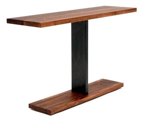 2020 Console Table - Artless - Sideboards + Cabinets - 48"W x 18"D x 24"H - Black Oak + Matte Black - HORNE