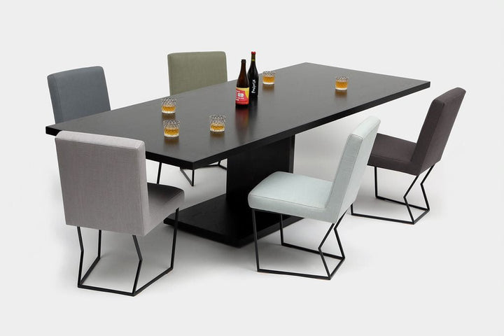 2020 Dining Table - Artless - Tables + Desks - 60"W - Black Oak + Matte Black - HORNE