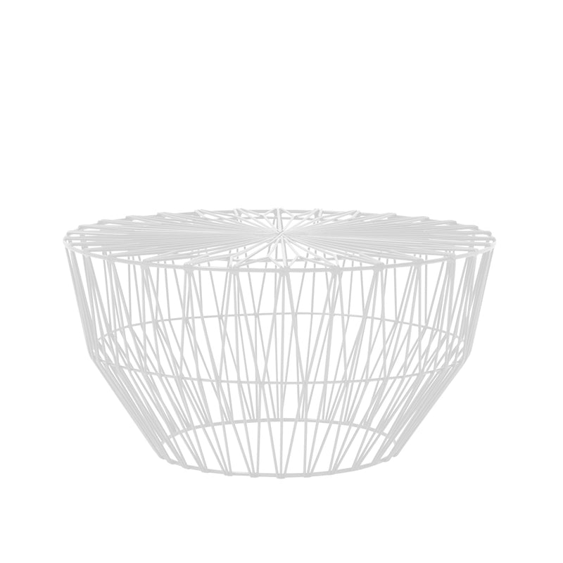 24” Drum Ottoman/ Table - Bend Goods - Outdoor Furniture - White - 24