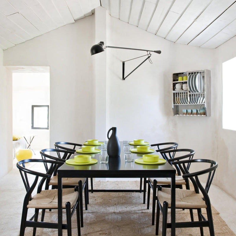 265 Wall Mounted Swing Arm Lamp - Flos - Wall Sconces - Black - HORNE